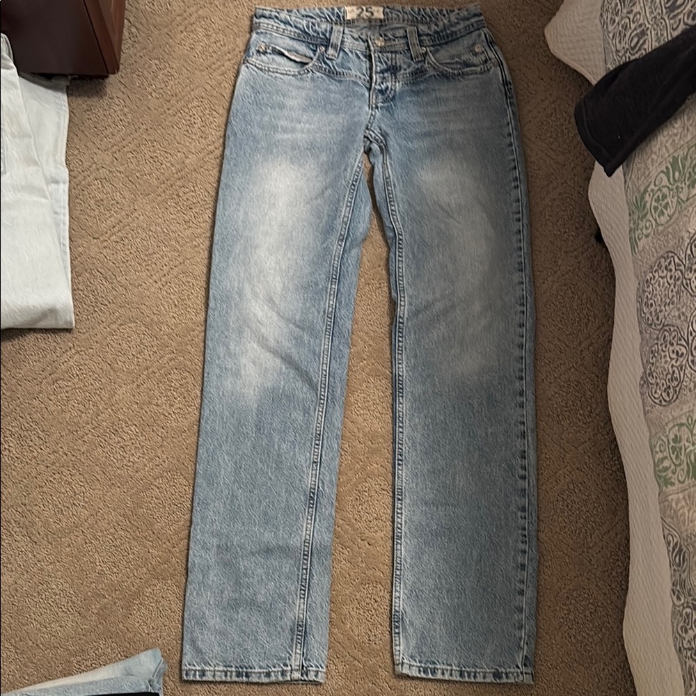 Free People We The Free Women's Light Blue Jeans - Picture 4 of 4